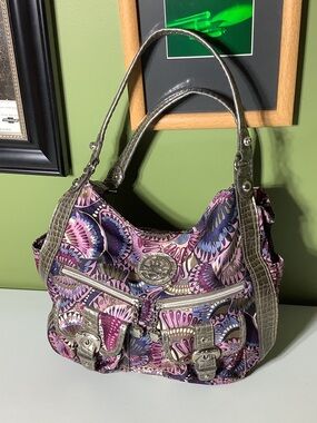 Kathy Van Zeeland jewel tone purse